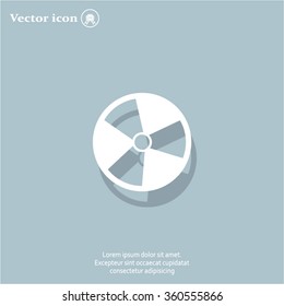 Radiation symbol of activity, vector illustration