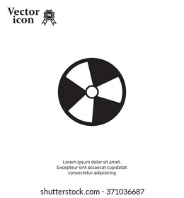 Radiation symbol of activity, vector illustration