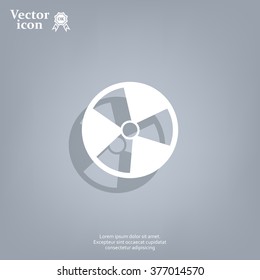 Radiation symbol of activity, vector illustration