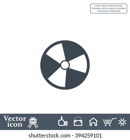 Radiation symbol of activity, vector illustration
