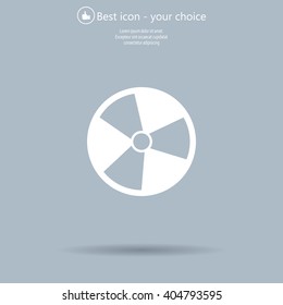 Radiation symbol of activity, vector illustration