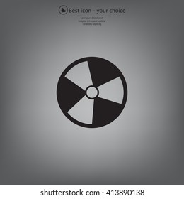 Radiation symbol of activity, vector illustration