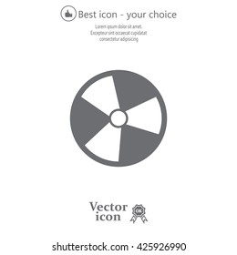 Radiation symbol of activity, vector illustration