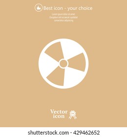 Radiation symbol of activity, vector illustration