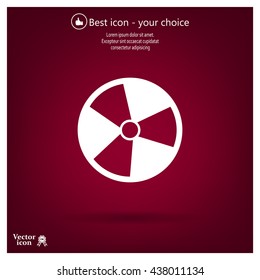Radiation symbol of activity, vector illustration