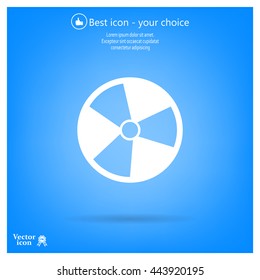 Radiation symbol of activity, vector illustration