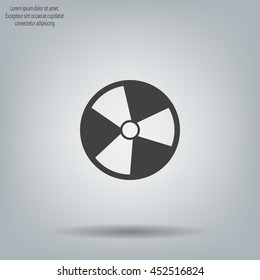 Radiation symbol of activity, vector illustration
