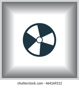 Radiation symbol of activity, vector illustration