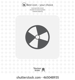 Radiation symbol of activity, vector illustration