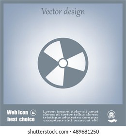 Radiation symbol of activity, vector illustration