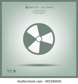 Radiation symbol of activity, vector illustration