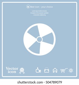 Radiation symbol of activity, vector illustration