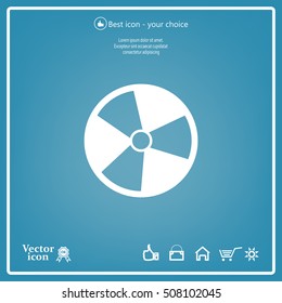 Radiation symbol of activity, vector illustration