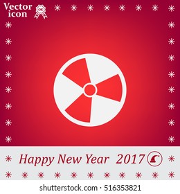 Radiation symbol of activity, vector illustration