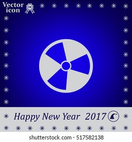 Radiation symbol of activity, vector illustration