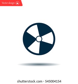 Radiation symbol of activity, vector illustration