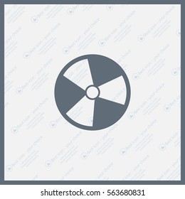 Radiation symbol of activity, vector illustration
