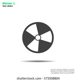 Radiation symbol of activity, vector illustration