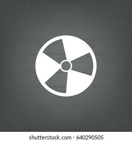 Radiation symbol of activity, vector illustration