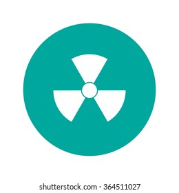 radiation symbol. Flat design style eps 10