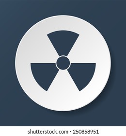 radiation symbol. Flat vector illustrator Eps 10
