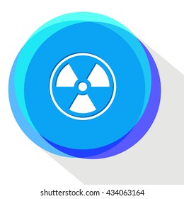 radiation symbol. Internet template. Vector icon.