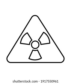 símbolo de radiación icono vector aislado en el fondo blanco eps 10
