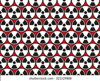 radiation symbol - repeating seamless wallpaper