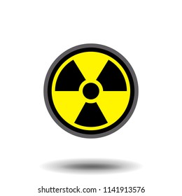 radiation symbol vector flat