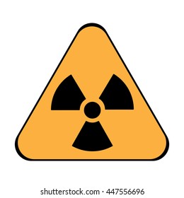 Radiation symbol vector icon