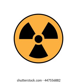 Radiation symbol vector icon