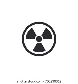 Radiation Symbol. Vector Icon. Radiation Sign. Nuclear Threat. Hazardous Radiation. Danger Sign. Nuclear Reactor. Nuclear Fuel. Danger Warning Icon. Nuclear Safety. Radioactive Waste. Alert Sign.