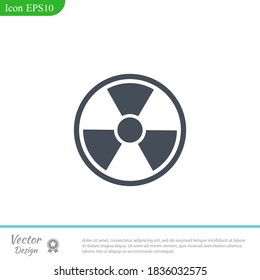 Radiation symbol. Vector illustration EPS 10.