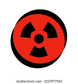 Radiation symbol vector simple design