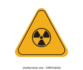 Radiation Symbol Radiation Warning Sign Isolated Stock Vector (Royalty ...