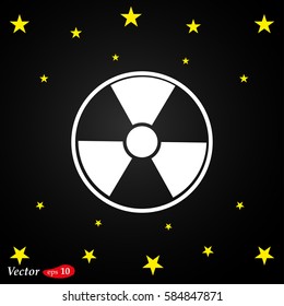 radiation symbol. web design style