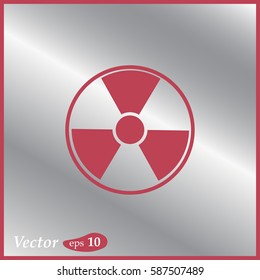 radiation symbol. web design style