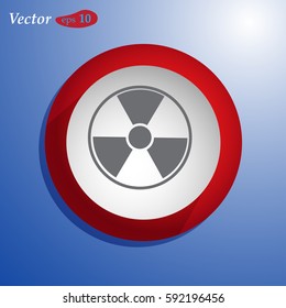 radiation symbol. web design style