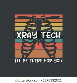 Radiation Therapist Radiographer Rad Radiology Xray Tech T-Shirt design vector