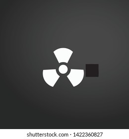 Radiation vector icon. Radiation concept stroke symbol design. Thin graphic elements vector illustration, outline pattern for your web site design, logo, UI. EPS 10.