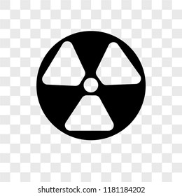 Radiation vector icon isolated on transparent background, Radiation logo concept