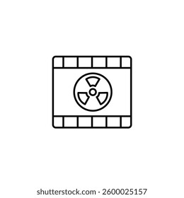 Radiation vector line icon icons design