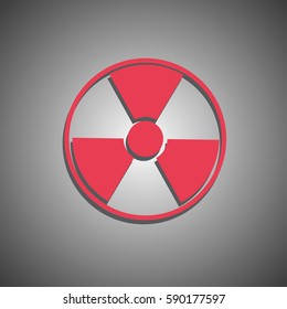 Radiation vector web icon.