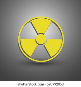 Radiation vector web icon.