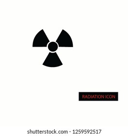 Radiation warning icon design