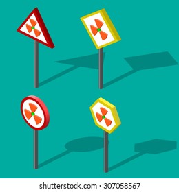 radiation warning sign