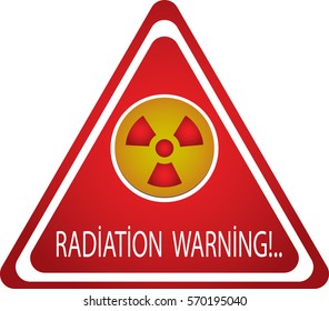Radiation warning sign