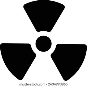 radiation warning sign vector eps 10