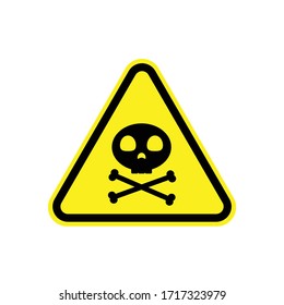 Radiation warning sign. Vector illustration