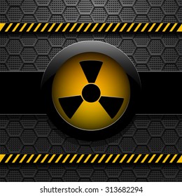 Radiation warning, vector illustration eps 10